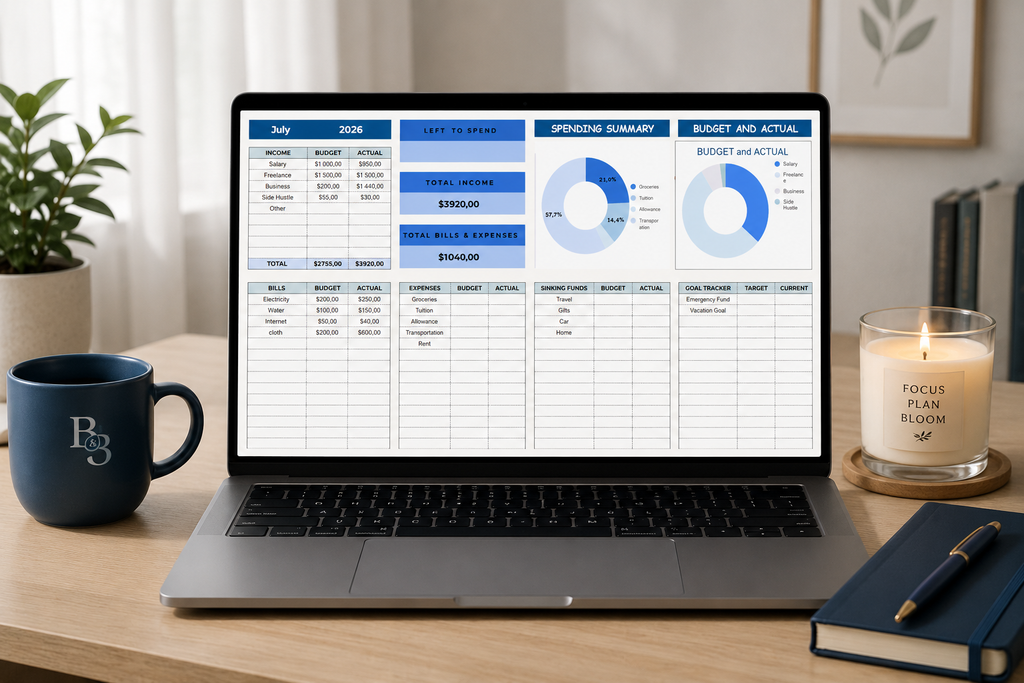 July Budget Planner – Google Sheets Template